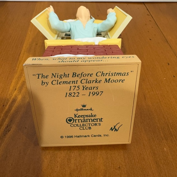 Vintage Hallmark Ornaments snowman and the night before Christmas 1997 and 2001 - Picture 6 of 7